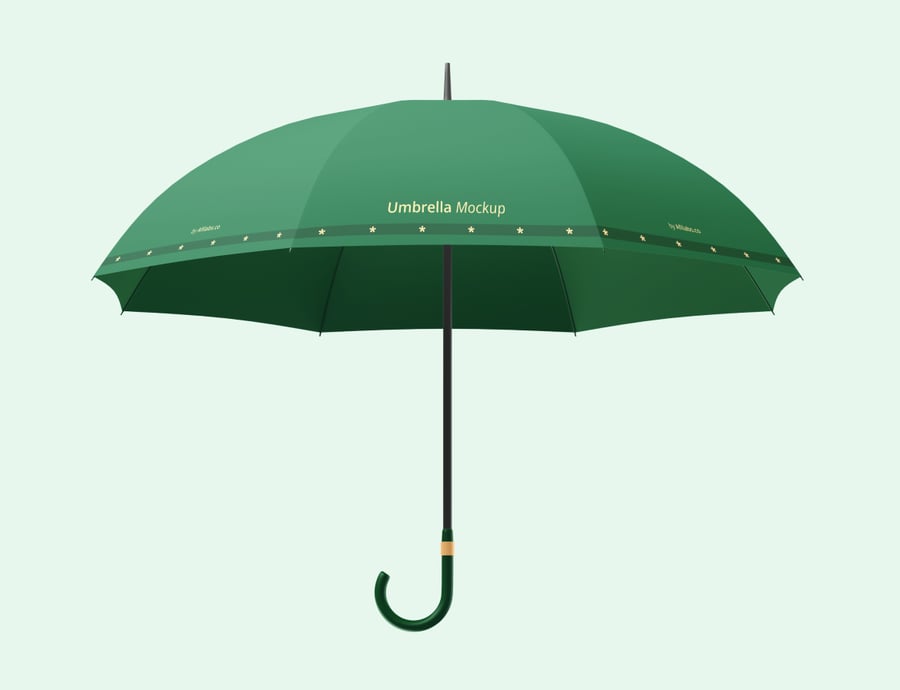 真实的雨伞PSD样机素材包
