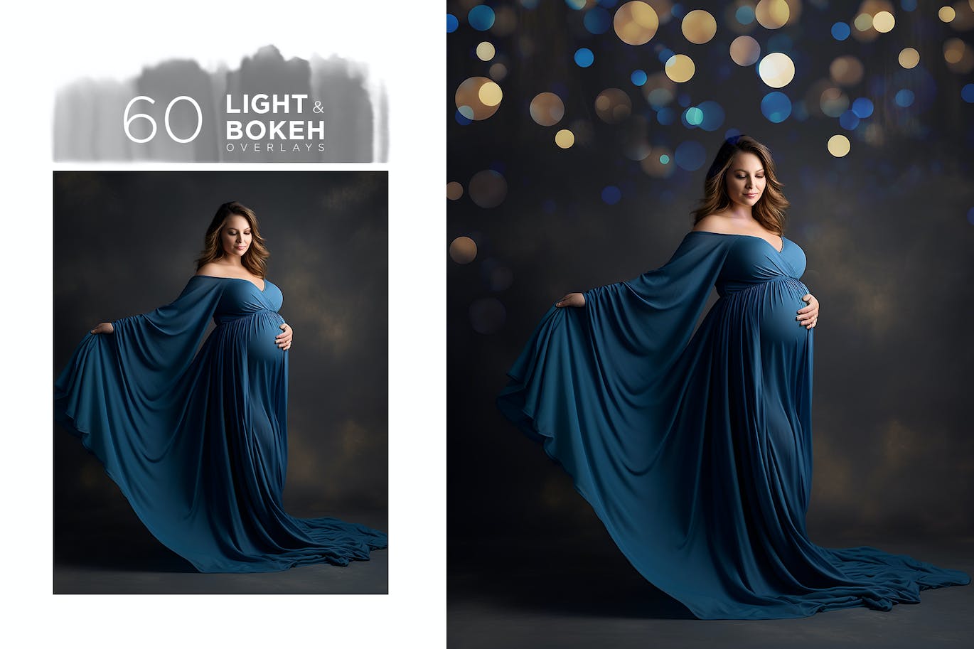 漂亮的金色光环Photoshop叠加图片素材包