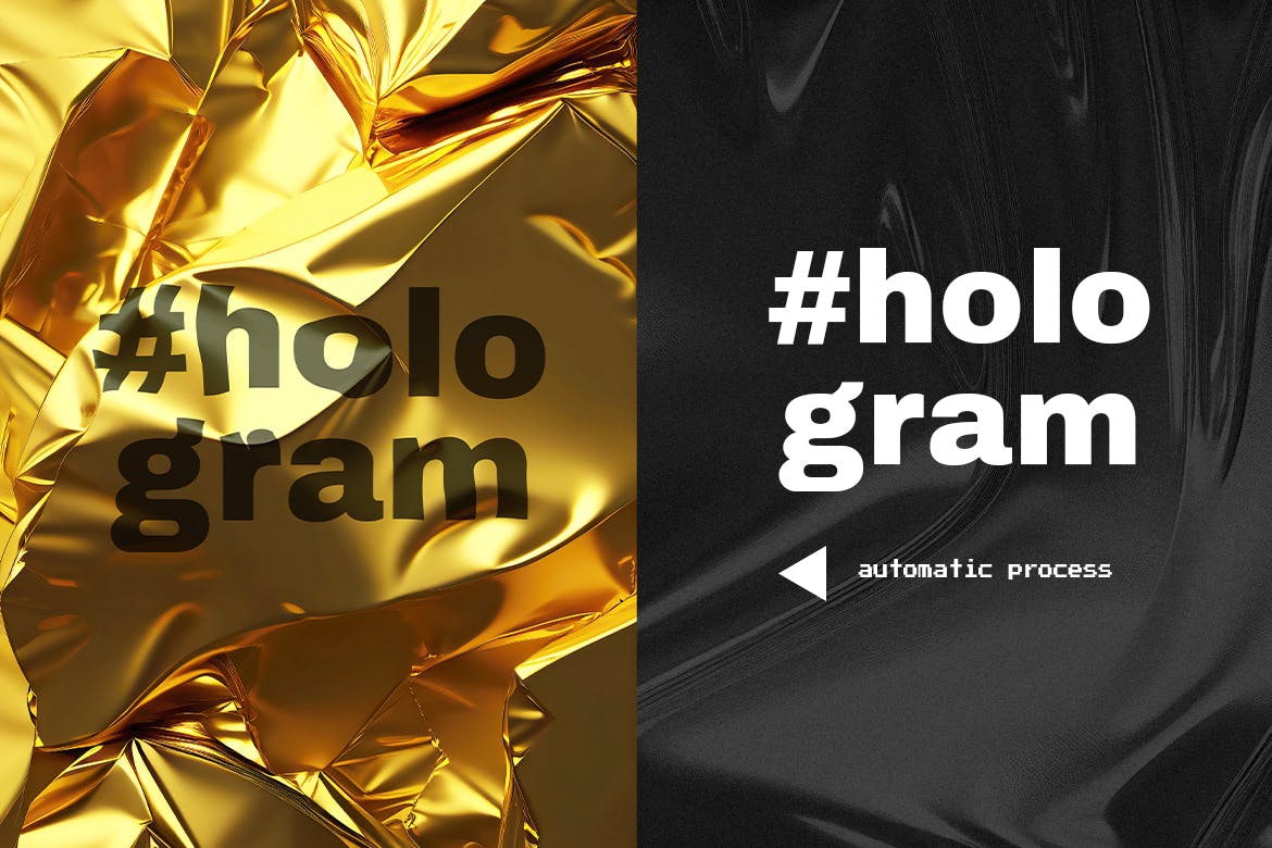 金箔文字PSD效果素材