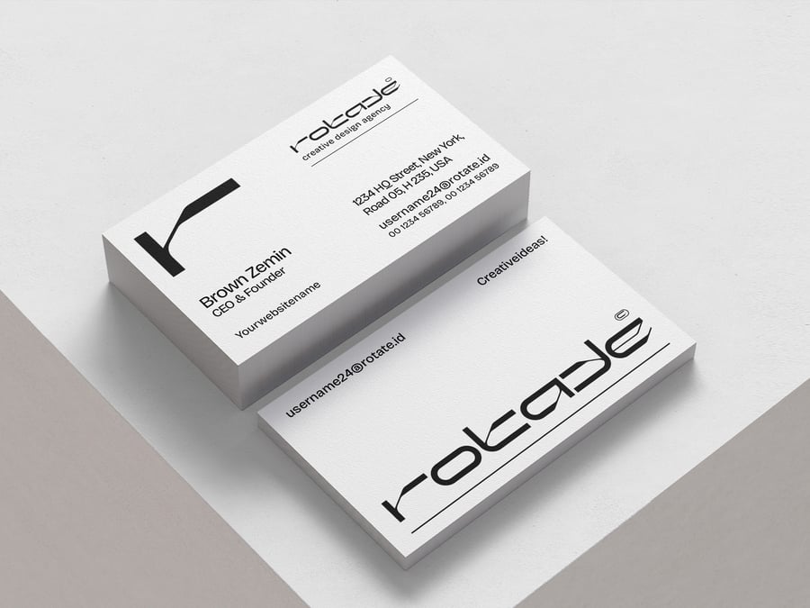 一套名片品牌PSD样机素材包