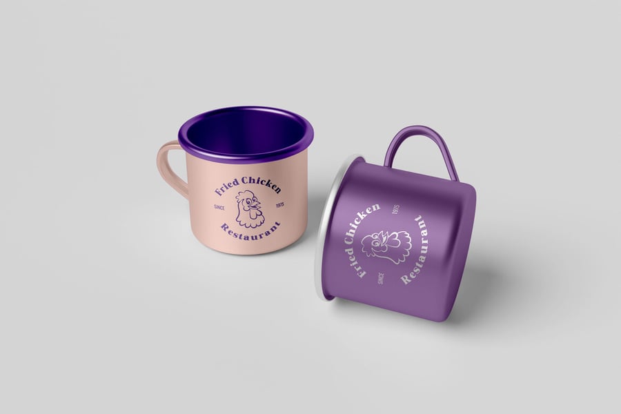 马克杯罐PSD样机素材包