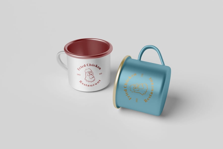 马克杯罐PSD样机素材包