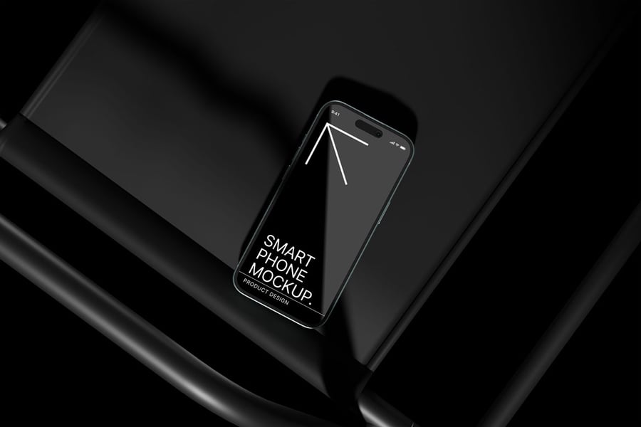 iPhone 16智能手机模型PSD样机素材包