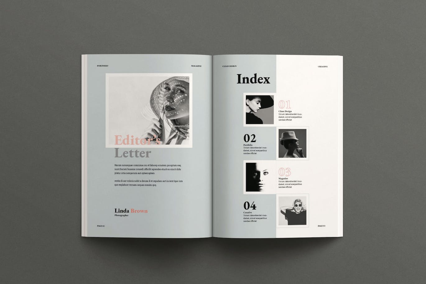 现代简洁风格作品集模板素材包-2 现代简洁风格作品集模板素材包