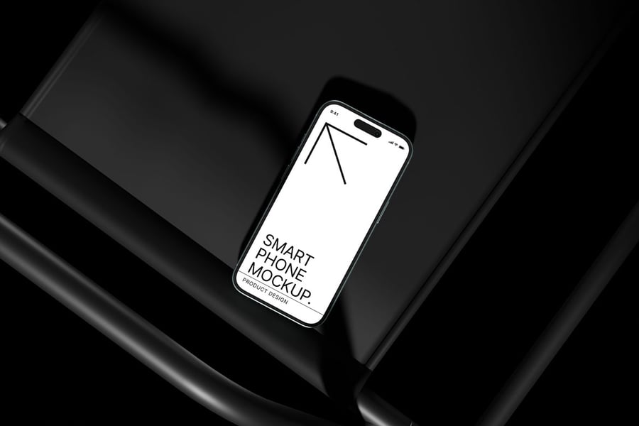 iPhone 16智能手机模型PSD样机素材包