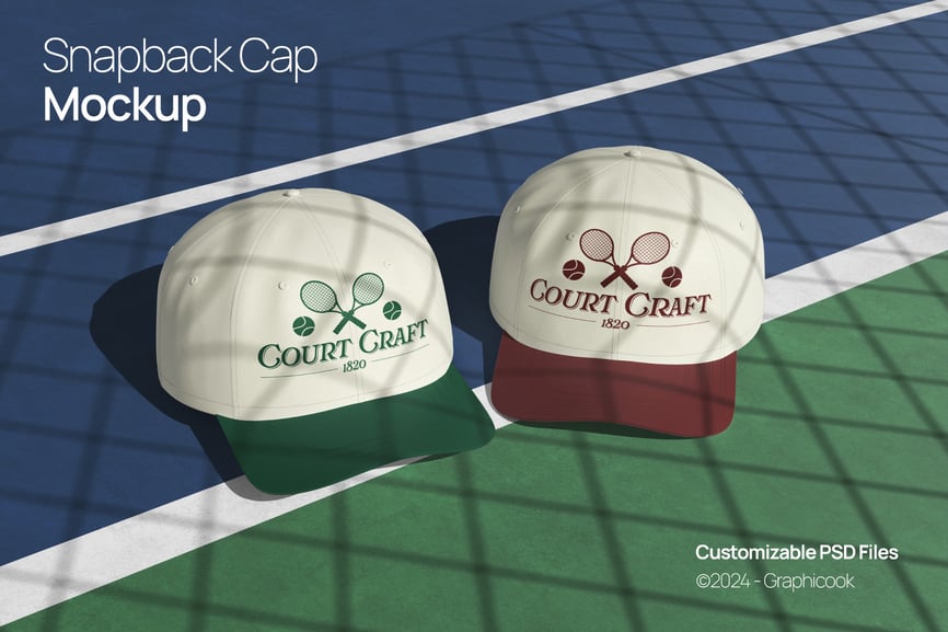 后扣帽PSD样机素材包