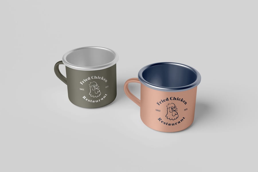 马克杯罐PSD样机素材包