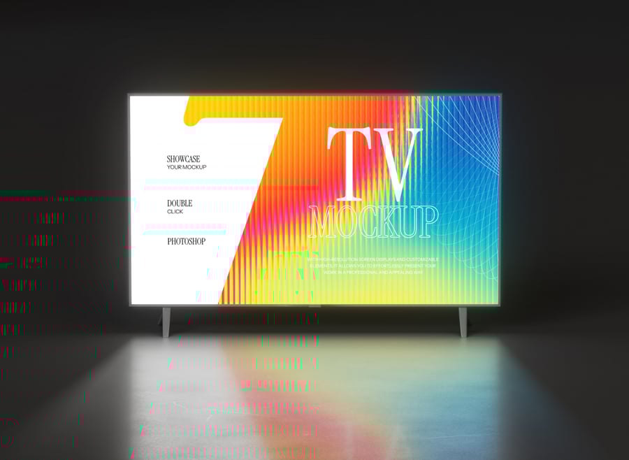电视屏幕PSD样机素材-3 电视屏幕PSD样机素材
