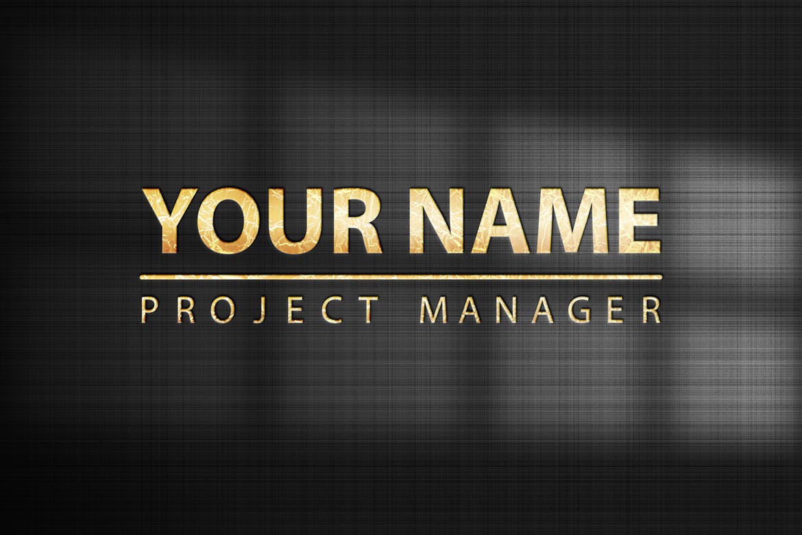 可一键替换的深色纸上logo设计展示PSD样机素材包