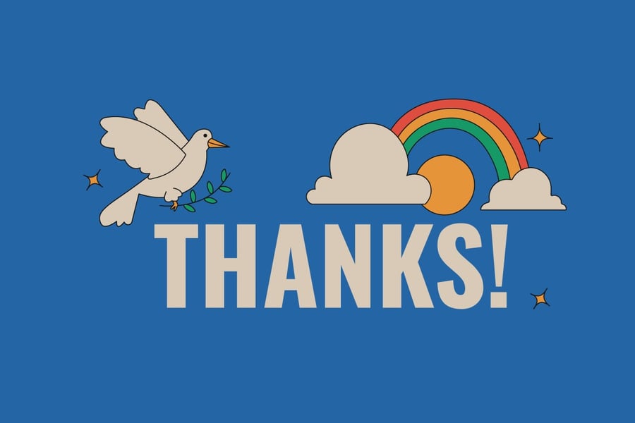 蓝色复古国际和平日矢量素材包