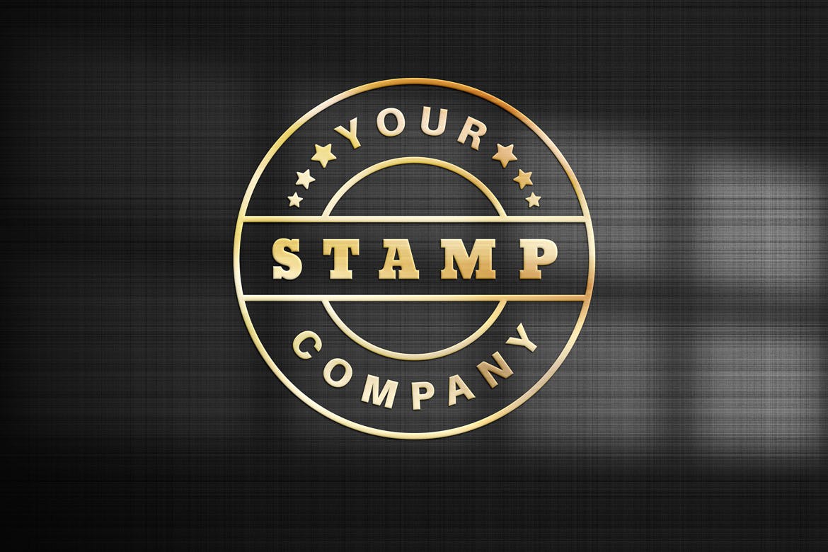 可一键替换的深色纸上logo设计展示PSD样机素材包