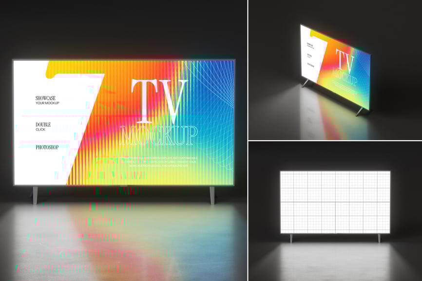 电视屏幕PSD样机素材-1 电视屏幕PSD样机素材