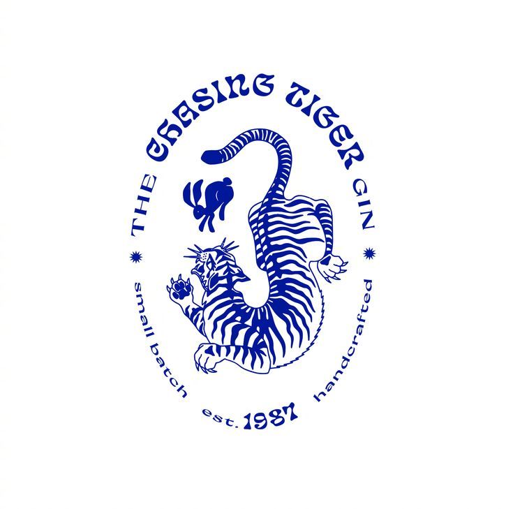 一组虎狮图形标志创意设计欣赏