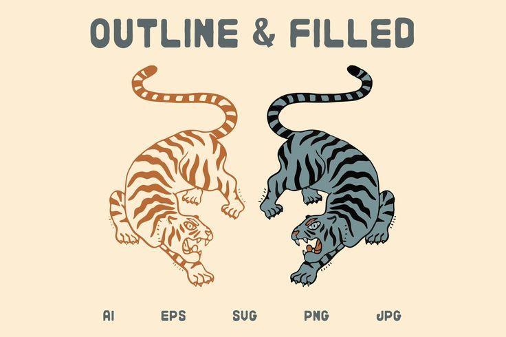 一组虎狮图形标志创意设计欣赏