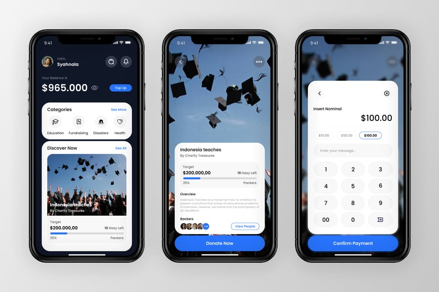 援助事业主题移动应用APP UI KIT素材包-3 援助事业主题移动应用APP UI KIT素材包