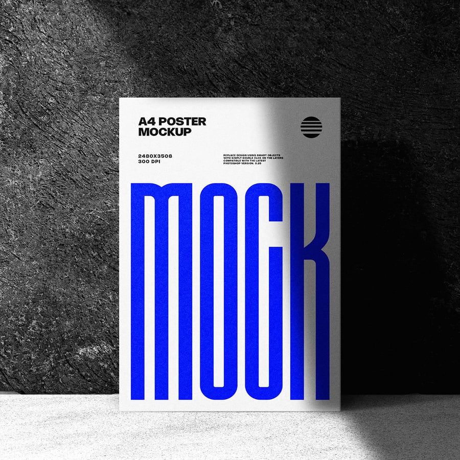 漂亮质感国外海报PSD样机素材包