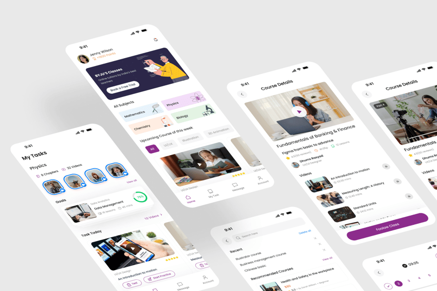 在线课程应用APP UI KIT