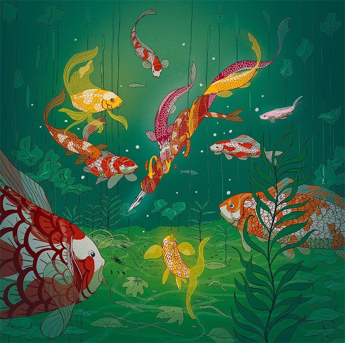 一组来自日本艳丽色彩插画风格作品欣赏