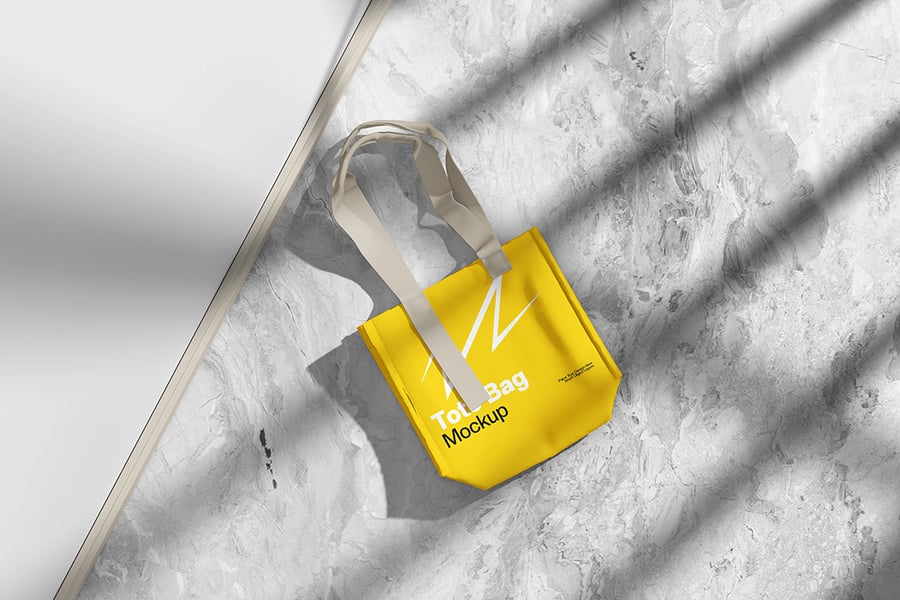 4个光影效果手提袋PSD样机素材包-3 4个光影效果手提袋PSD样机素材包