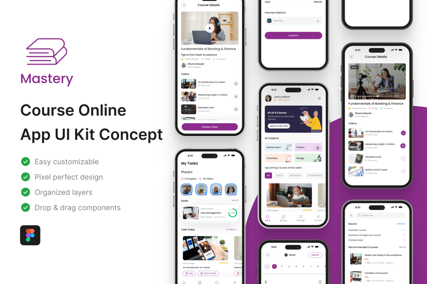 在线课程应用APP UI KIT