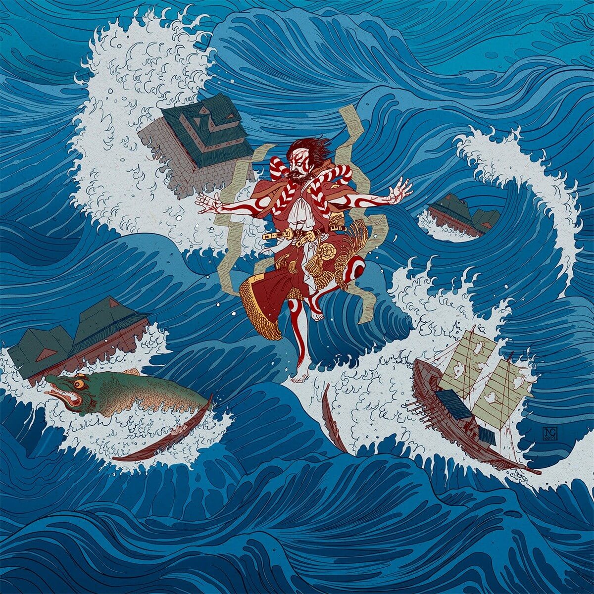 一组来自日本艳丽色彩插画风格作品欣赏