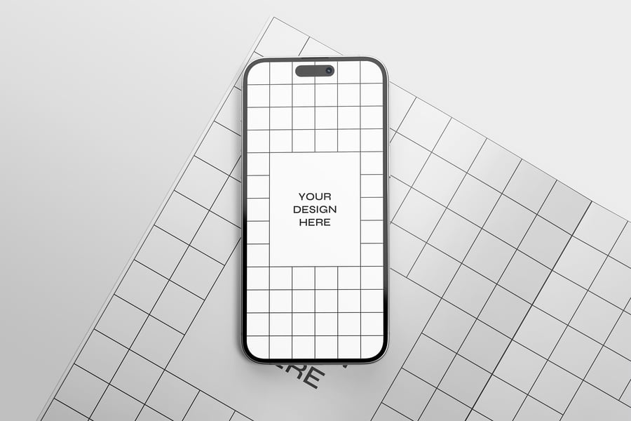 Iphone手机和杂志PSD样机素材包