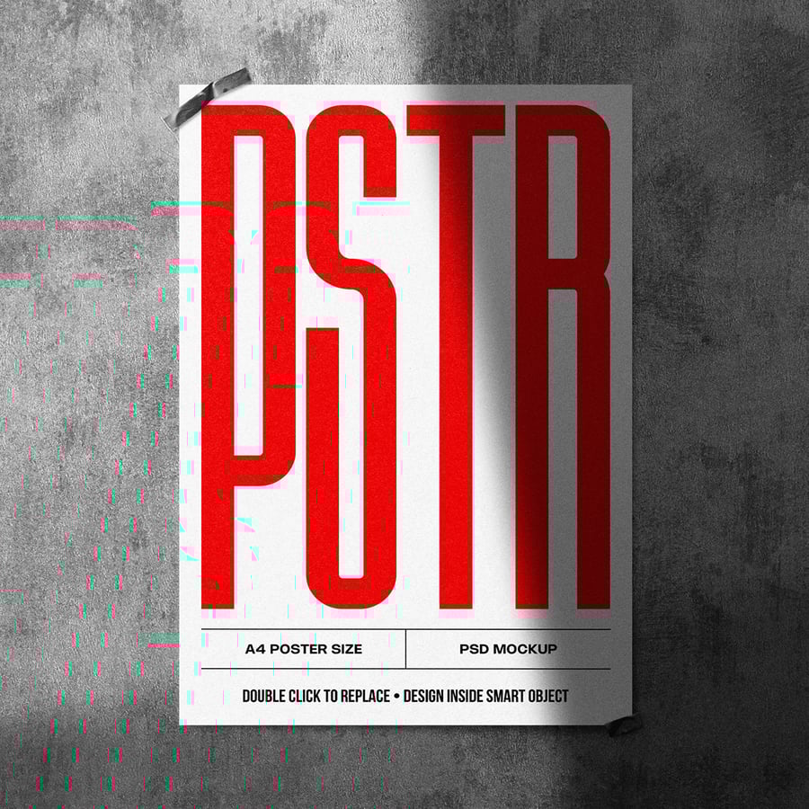 漂亮质感国外海报PSD样机素材包