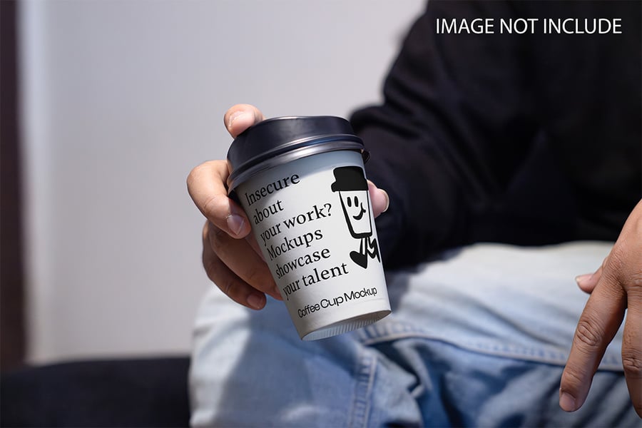 高端奢侈的咖啡杯PSD模型素材包