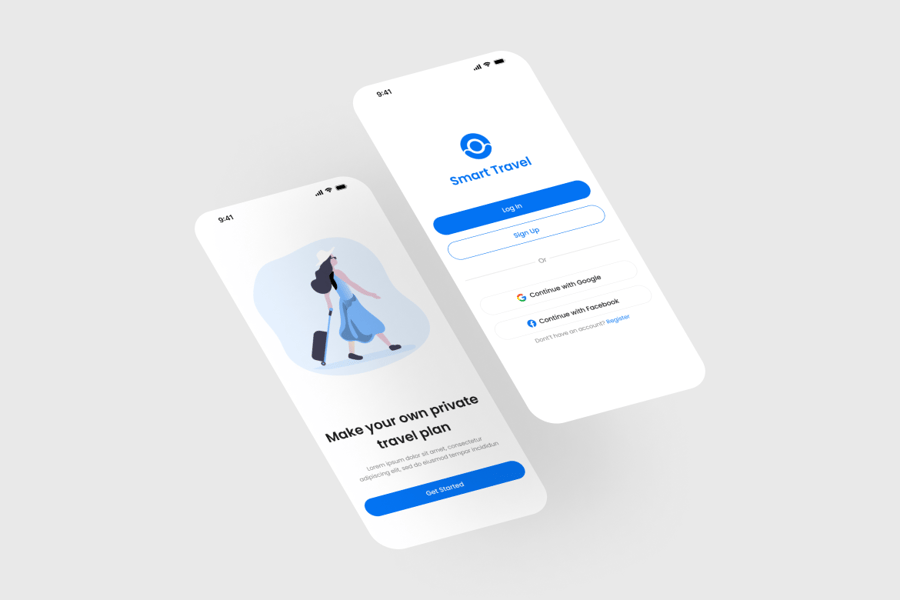 旅行计划移动应用APP UI KIT-3 旅行计划移动应用APP UI KIT