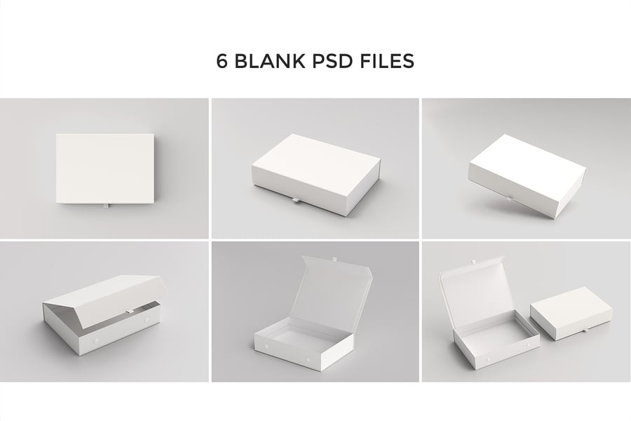 磁性礼品盒PSD样机素材包-8 磁性礼品盒PSD样机素材包