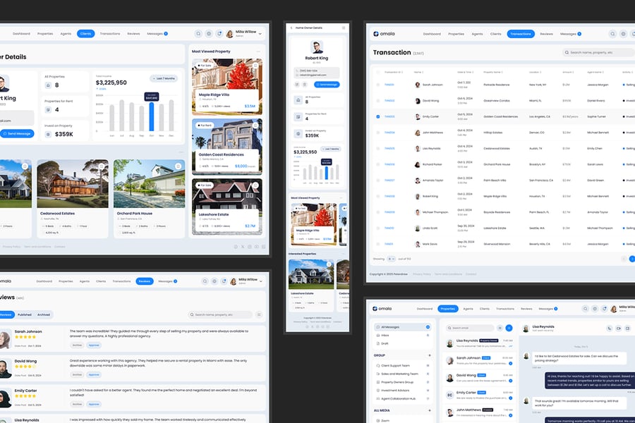 房地产后台管理UI素材包