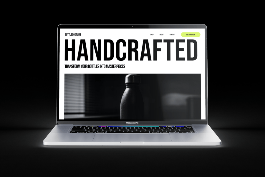 简洁的工业产品网站模板素材包