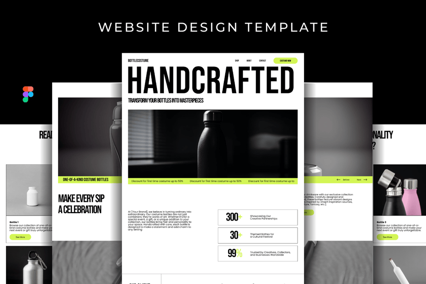 简洁的工业产品网站模板素材包