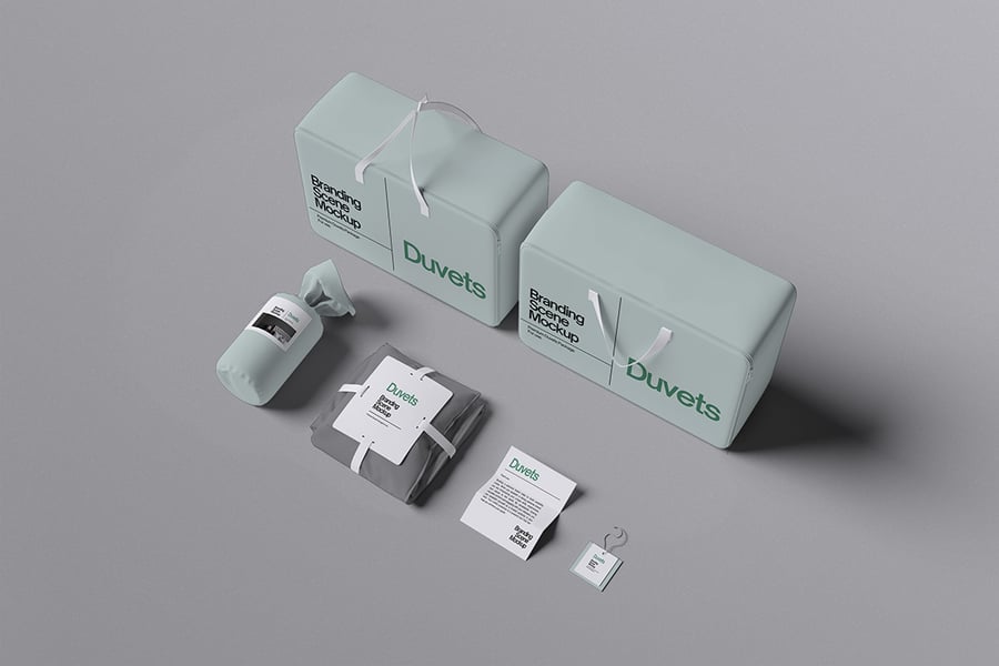 公司品牌模型场景PSD样机素材包