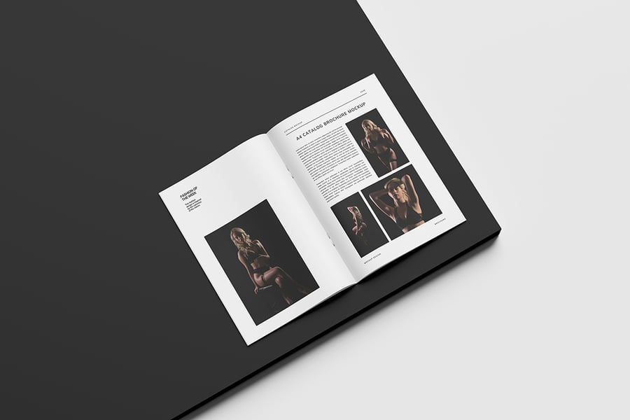 高级感满满的小册子目录模型PSD样机素材包