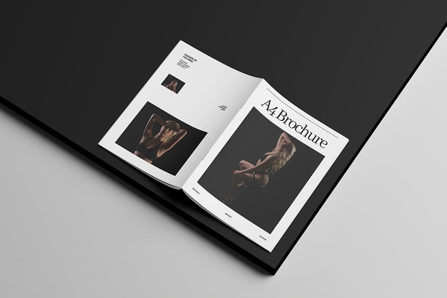 高级感满满的小册子目录模型PSD样机素材包