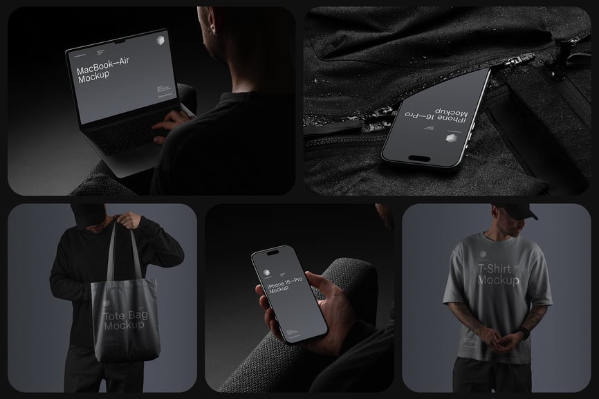 品牌身份识别模型PSD样机素材包