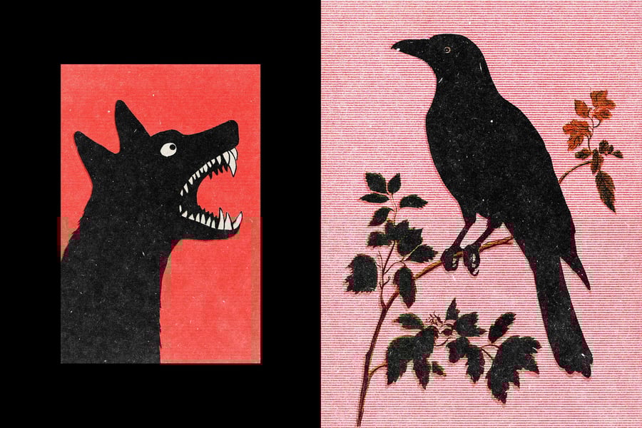 复古破旧丝网印刷效果图片PSD样式素材包