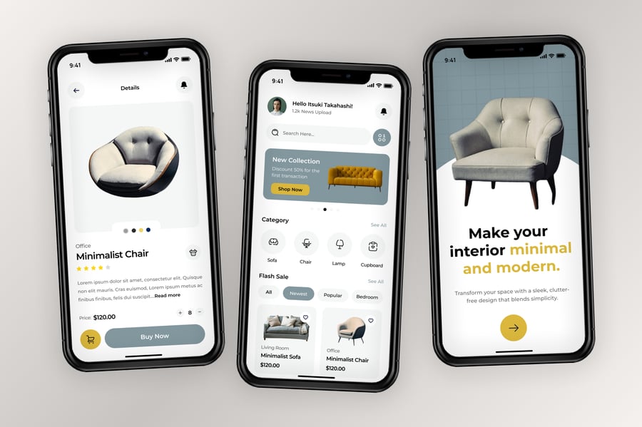 一组优雅的房地产移动应用APP UI KIT素材包-2 一组优雅的房地产移动应用APP UI KIT素材包
