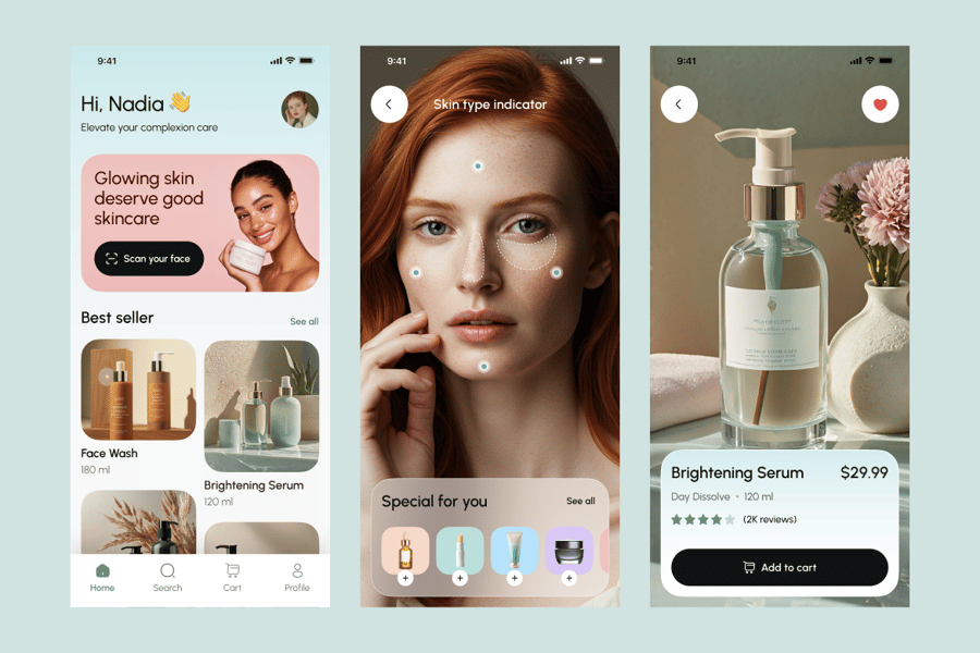 护肤品电商手机应用APP UI KIT-3 护肤品电商手机应用APP UI KIT