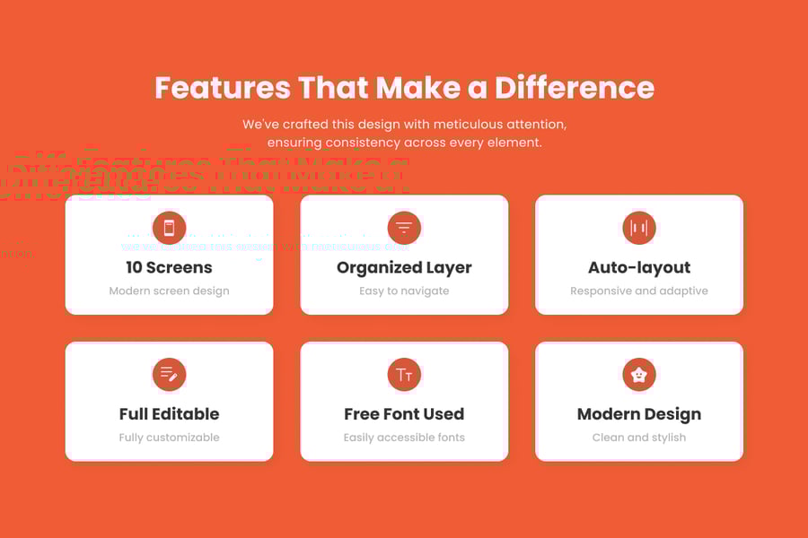 鲜艳饱和度高的橙色播客应用APP UI KIT素材包