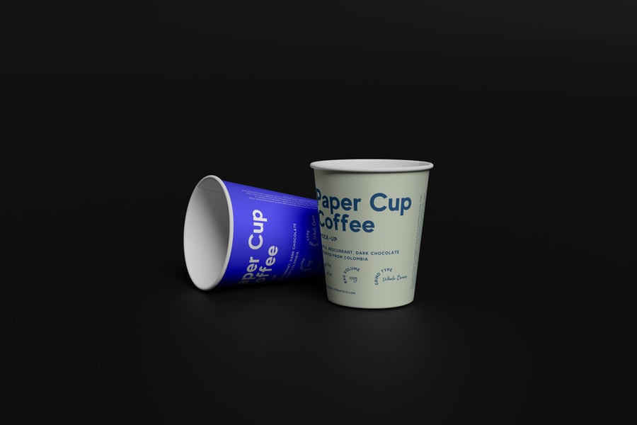 纸杯咖啡模型PSD样机素材包