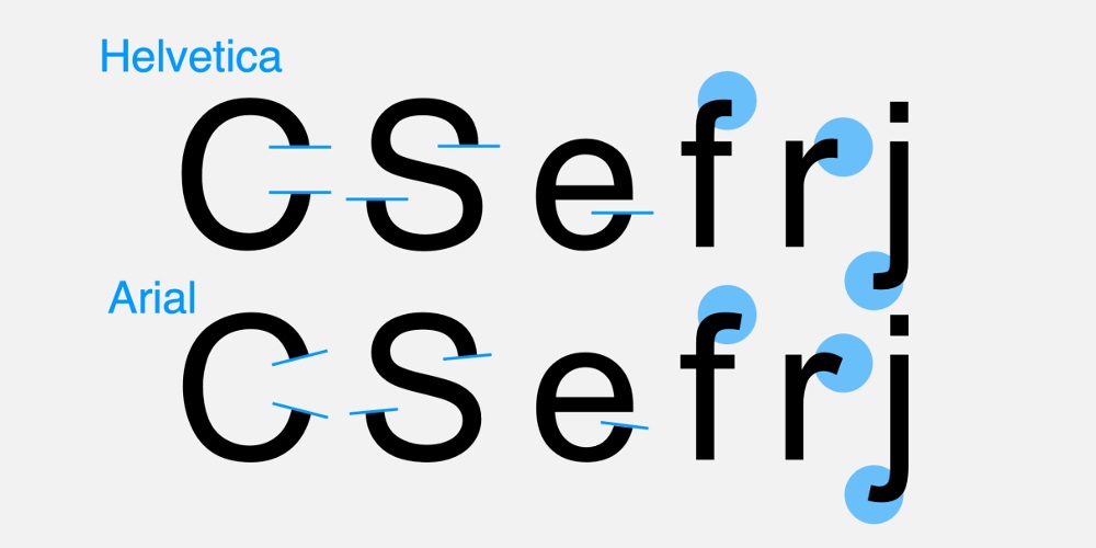 全世界使用最多的字体Arial，为什么被说是"低配版Helvetica"？