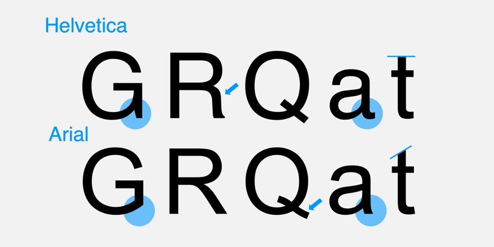 全世界使用最多的字体Arial，为什么被说是"低配版Helvetica"？