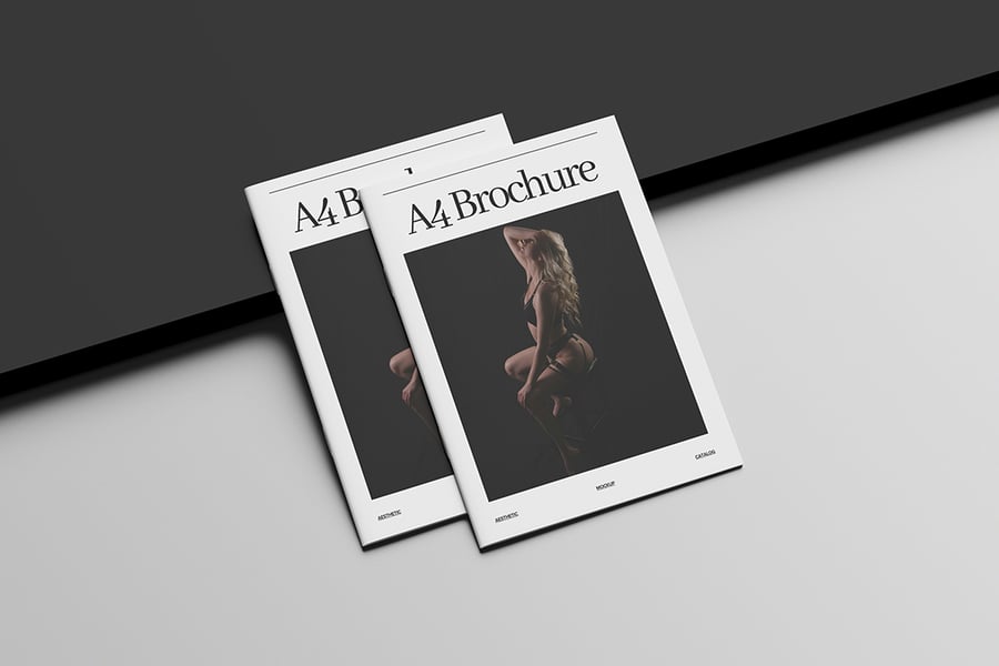 高级感满满的小册子目录模型PSD样机素材包