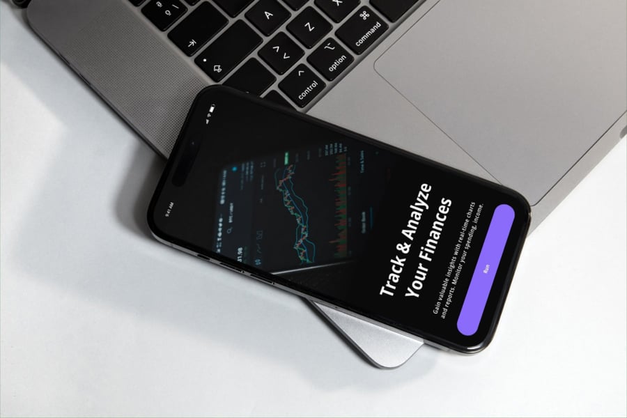 黑紫配色安全数字金融应用APP UI KIT素材包-2 黑紫配色安全数字金融应用APP UI KIT素材包