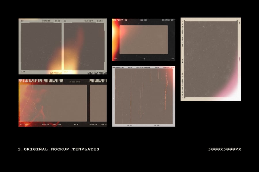 复古胶卷模型PSD样机素材包