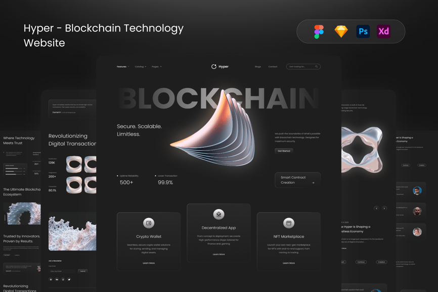 暗黑色超级区块链主题技术网站-1 暗黑色超级区块链主题技术网站