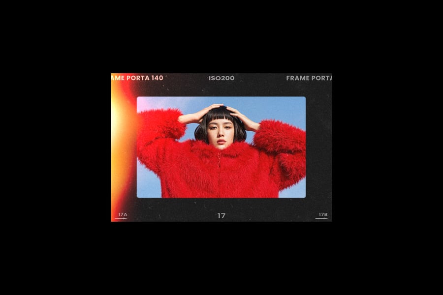 复古胶卷模型PSD样机素材包