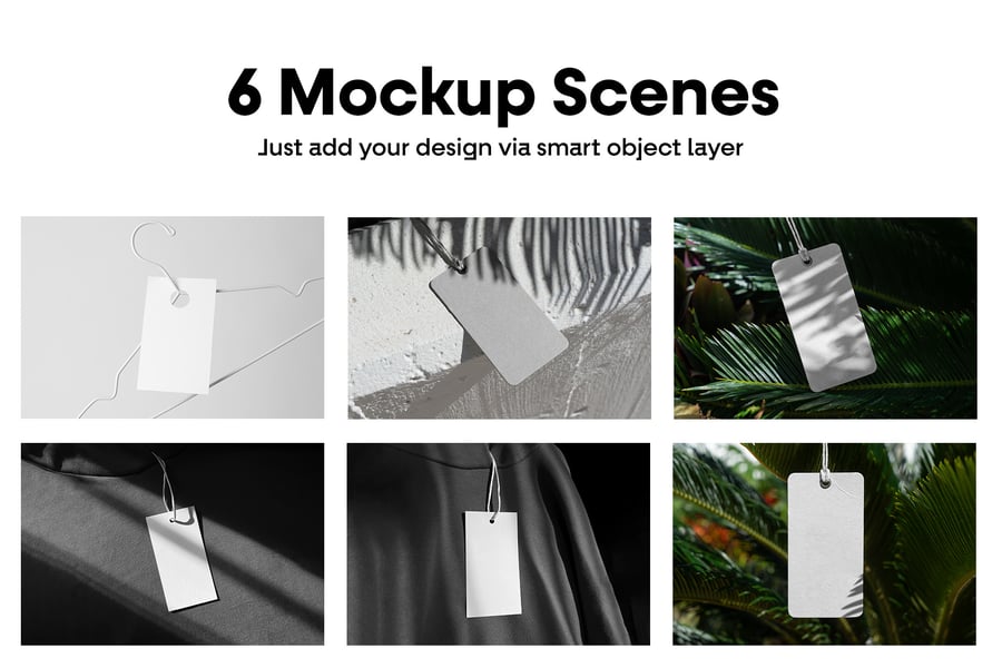 带光影时尚服装标签模型PSD样机素材包-2 带光影时尚服装标签模型PSD样机素材包